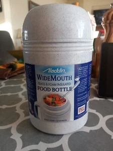 Aladdin Widemouth Glass Foam Insulated Food Bottle - Picture 1 of 9