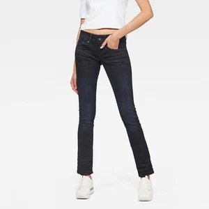 NWT G-Star Raw Womens Size 25 25x30 Dark Midge Saddle Mid Straight Leg Jeans NEW - Picture 1 of 5