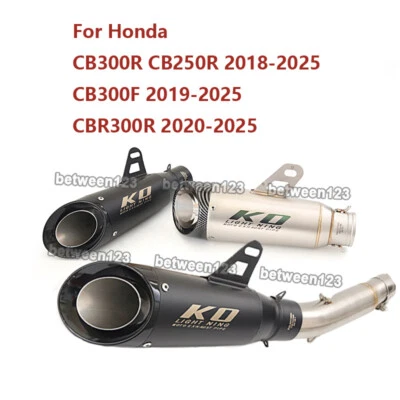 For Honda CB300R CB250R 2018-2025 CB300F CBR300R 2020-2025 Exhaust Muffler Mid - Image 1 of 4