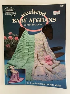 American School of Needlework Weekend Baby Afghans to Knit & Crochet #1051 - Picture 1 of 2