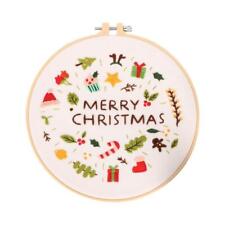 Christmas Cross Stitch Kit Set For Beginners-Handmade UK Gift DIY I4W5