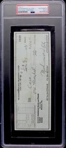 DUAL MUHAMMAD ALI SIGNED 1974 CHECK PSA AUTHENTIC SIGNED TWICE! - Picture 1 of 4