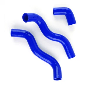 Blue Fits 1985-1991 FIAT UNO 1.3i TURBO MK1 SILICONE RADIATOR COOLING HOSE Set - Picture 1 of 8