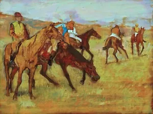 Before the Race Painting by Edgar Degas Reproduction - Picture 1 of 3
