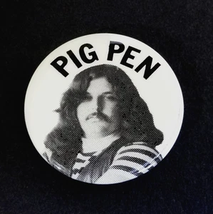 Pin Grateful Dead Pigpen Ron McKernan Pig Pen 1965 Botón Pinback Insignia Años 80 - Imagen 1 de 9
