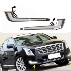LED DRL Daytime Running Driving Light Turn Signal Lamps For Cadillac XTS 2013-17 - Picture 1 of 13