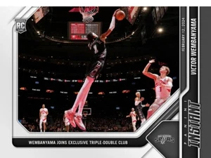 2023-24 PANINI INSTANTÁNEO NBA #331 VICTORY WEMBANYAMA (RC) - TRIPLE DOBLE CLUB - Imagen 1 de 2