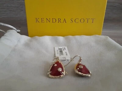 Серьги Lucielle Asher из белого золота и красного цвета Kendra Scott - Изображение 1 из 3
