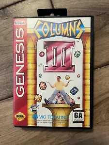 Columns III (Sega Genesis, 1994) CIB WITH MANUAL - Picture 1 of 7
