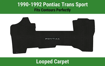 Lloyd Loop Front Mat for '90-92 Trans Sport w/Silver on Black Pontiac - Image 1 of 4