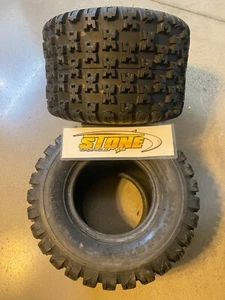 GBC Mini Master Rear Tire Set Tires ATV 18x10x8 Yamaha YFZ450R Honda TRX90 u - Picture 1 of 8