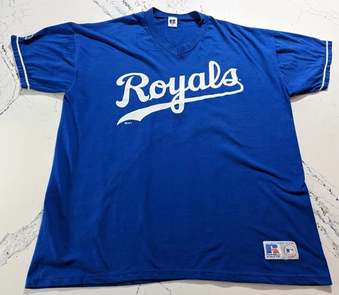 VTG 90's 50/50 Russell Athletic Kansas City Royals T Shirt Men's XL Made In USA Cover