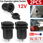 2x Waterproof 12v Car Cigarette Lighter Socket Usb Charger Power Adapter Outlet