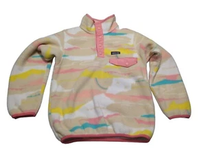 Patagonia Girls Small 7-8 Synchilla Snap-T Pastel Aztec Fleece Sweater STY65545 - Picture 1 of 9