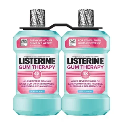 Listerine Gum Therapy Anti-Gingivitis Mouthwash, Glacier Mint, 1.5L, 2 Pack - Or - Image 1 of 4