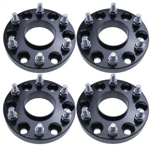 4x 1" Wheel Spacers Hubcentric 6x5.5 6x139.7 12x1.25 Studs Fits Nissan Trucks - Picture 1 of 3