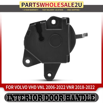 Manija de puerta interior negra para pasajero Volvo VNR 2018-2022 VHD VNL 2006-2022 Foto 1 de 4