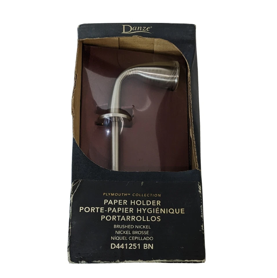 Soporte de papel higiénico Danze Plymouth Collection D44125 bn níquel cepillado vintage Foto 1 de 4