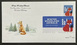 AFDCS 5825 Fuchs Winter Waldtiere digitaler Farbstempel - Bild 1 von 1