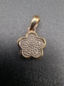 Hot Diamonds Pendant Daisy Flower Diamonds Gold Plated Silver - Picture 1 of 14