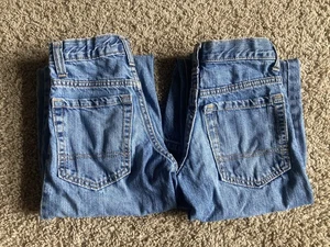 Two (2) Pair Boys Old Navy Size 8 Slim Blue Jeans Adjustable Waist V/306488 GUC - Picture 1 of 16