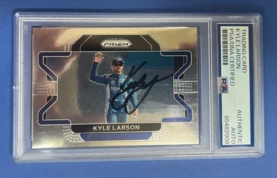 2022 Panini Prizm Nascar #97 Kyle Larson Signed Autographed Card Hendrick - Image 1 of 2