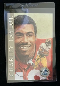 CHARLEY TAYLOR PLATINUM Autograph Hall of Fame Signature Series Card  188/2500 - Picture 1 of 2