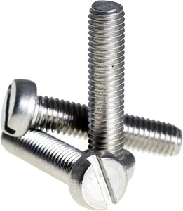 M2 M2.5 M3 SLOTTED CHEESE HEAD MACHINE SCREWS A2-70 STAINLESS STEEL SCREW BOLT - Picture 1 of 1