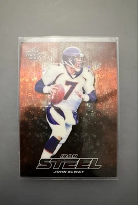 Hoja Trinity 2023 - Trinity Steel John Elway #S-50 círculos de rosquilla naranja/6 Foto 1 de 3