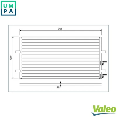 CONDENSER AIR CONDITIONING 814087 FOR FORD AUSTRALIA TRANSIT/CUSTOM/Van/Bus 2.4L - Image 1 of 4