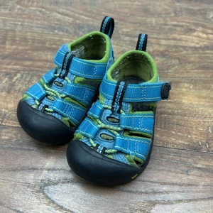 Keen Niño Pequeño Newport H2 Zapatos Verde Turquesa Gancho y Lazo Eslinga Trasera Sandalia Talla 4 - Imagen 1 de 9