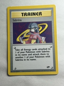 Sabrina 110/132 Trainer Rare Pokémon 2000 Gym Challenge - Picture 1 of 2
