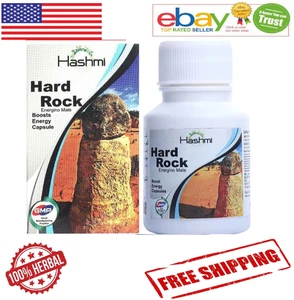 100% Natural Organic & Ayurvedic Hashmi Hard Rock For Men's Health (20 Caps) - Picture 1 of 5