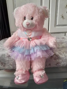 Build A Bear pink wearing dress and shoes cute - Picture 1 of 6
