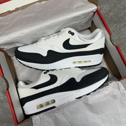 Nike Air Max 1 Black Summit White UK8.5 EU43 US11 (DZ2628 102) nuove di zecca