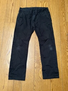 Iron Heart schwarze Chino Arbeitshose 721 - Taille 38 (true fit 33) mit Ausbleichen - Bild 1 von 7