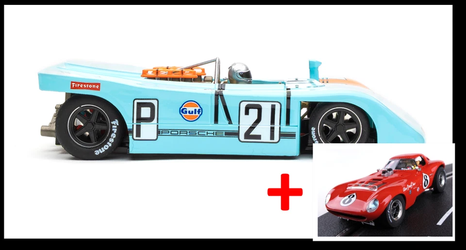 Pacote bônus: Carrera DIG 132 NSR 0520SW PORSCHE 908/03 1000km + 30622 RED CHEETAH - Imagem 1 de 4