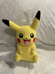 Tomy Pokemon Pikachu 9" Plush Yellow 1995-2017 EUC - Picture 1 of 5