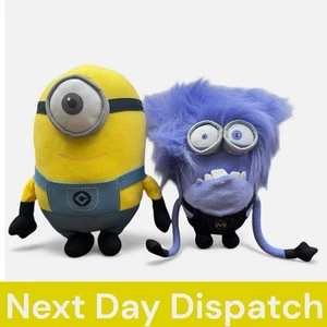 Despicable Me Stuart Minion and Evil Minion Plush Toy Pair 35cm 27cm - Picture 1 of 16