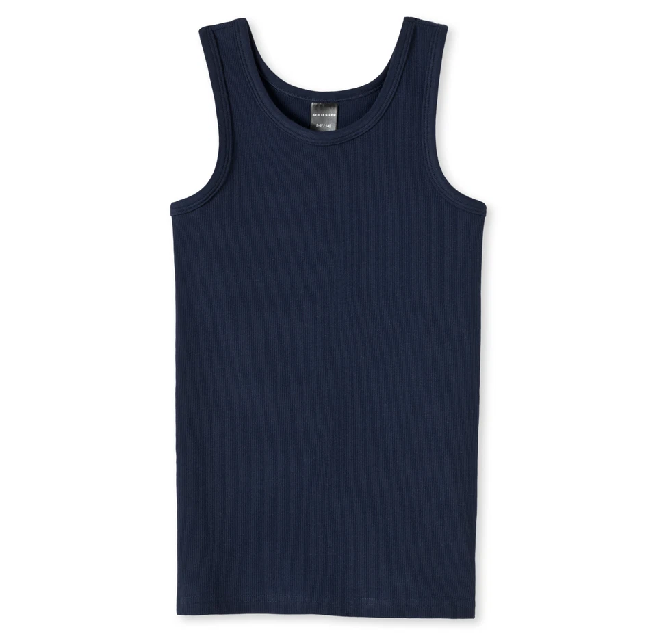 Schiesser Ragazzi Canotta Canottiera Tgl 128 140 152 164 176 Biancheria Cotone - Immagine 1 di 1