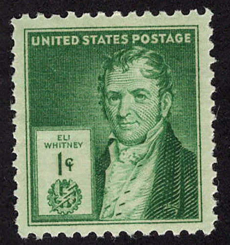 Scott #889 - 1940 Eli Whitney Single 1c Postage Stamp, MNH, OG - Image 1 of 1