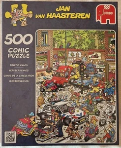 Rare Jumbo 500 piece Jan van Haasteren "Traffic Chaos" Jigsaw puzzle NEW Sealed - Picture 1 of 6