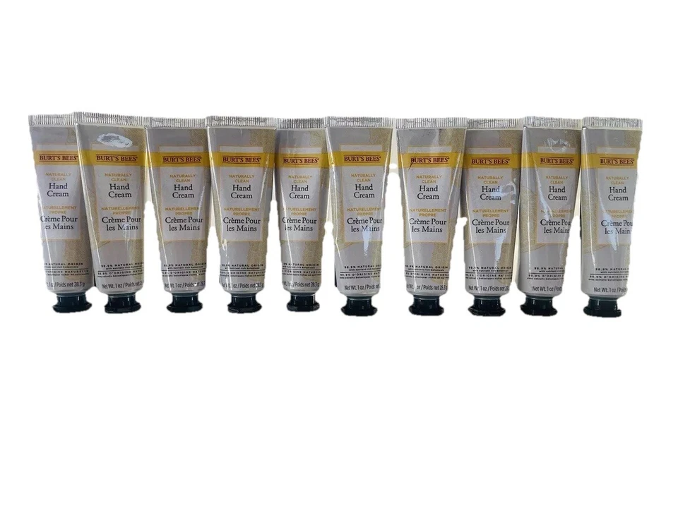 Pack de 10 cremas de manos BURT’S BEES naturalmente limpias selladas envío gratuito Foto 1 de 4
