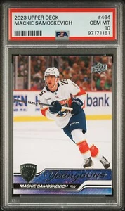 2023 Upper Deck #464 Mackie Samoskevich Young Guns PSA 10 - Picture 1 of 2