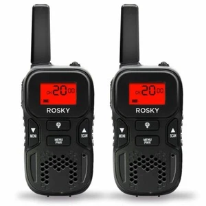 1 pair UOKOO Walkie Talkies For Kids 22 Channel 3 Miles 2 Way Radio (Black) - Picture 1 of 7