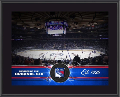 New York Rangers 10" x 13" Sublimated Team Stadium Plaque - Fanatics Cover