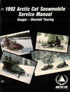 Genuine Arctic Cat Owner's Service/Repair Manual 1992 Cougar Cheetah Touring - Picture 1 of 2