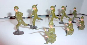 1930s Britain's Ltd Proprietor Metal Soldiers (8) - Lead - England Exc. - Picture 1 of 7
