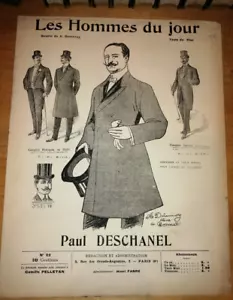 CARICATURE JOURNAL LES HOMMES DU JOUR N°22 PAUL DESCHANEL PAR DELANNOY - Picture 1 of 1