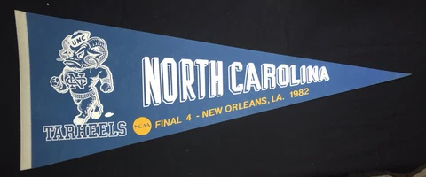 UNIVERSITY OF NORTH CAROLINA MICHAEL JORDAN 1982 FINAL FOUR PENNANT Cover